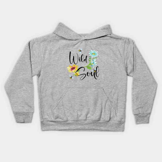 Wild Soul Kids Hoodie by Designs by Ira